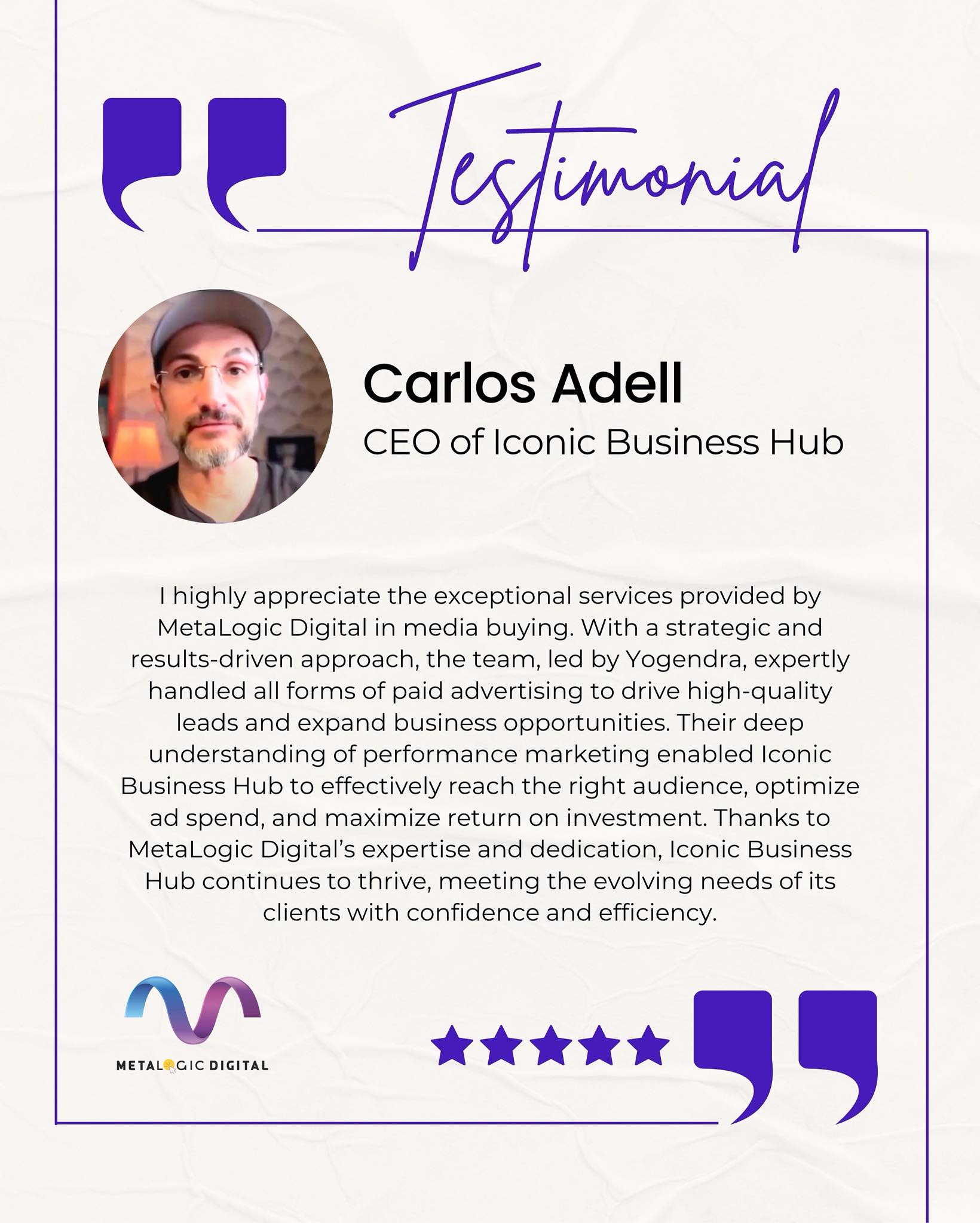 Performance Marketing Client review